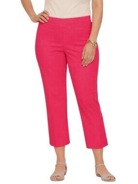 Talbots Heritage Crop Pants Size 10 Pink Size Zip